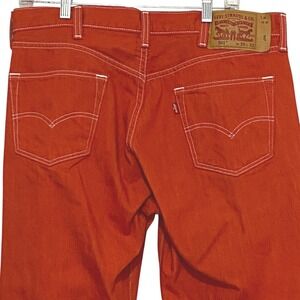 Levi's Men's 501 Orange Button Fly Jeans 34 x‎ 30 Streetwear Skater Smart Casual